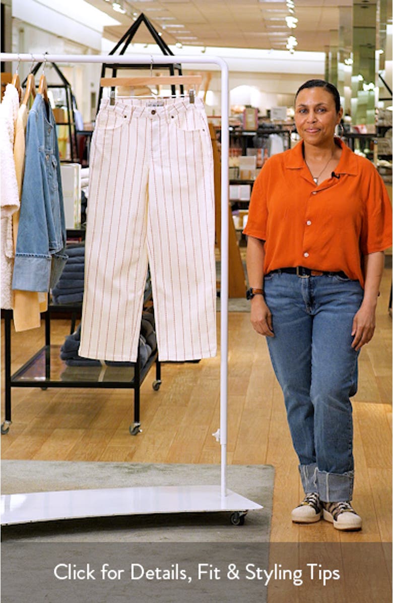 Stripe Straight Leg Jeans, sales video thumbnail