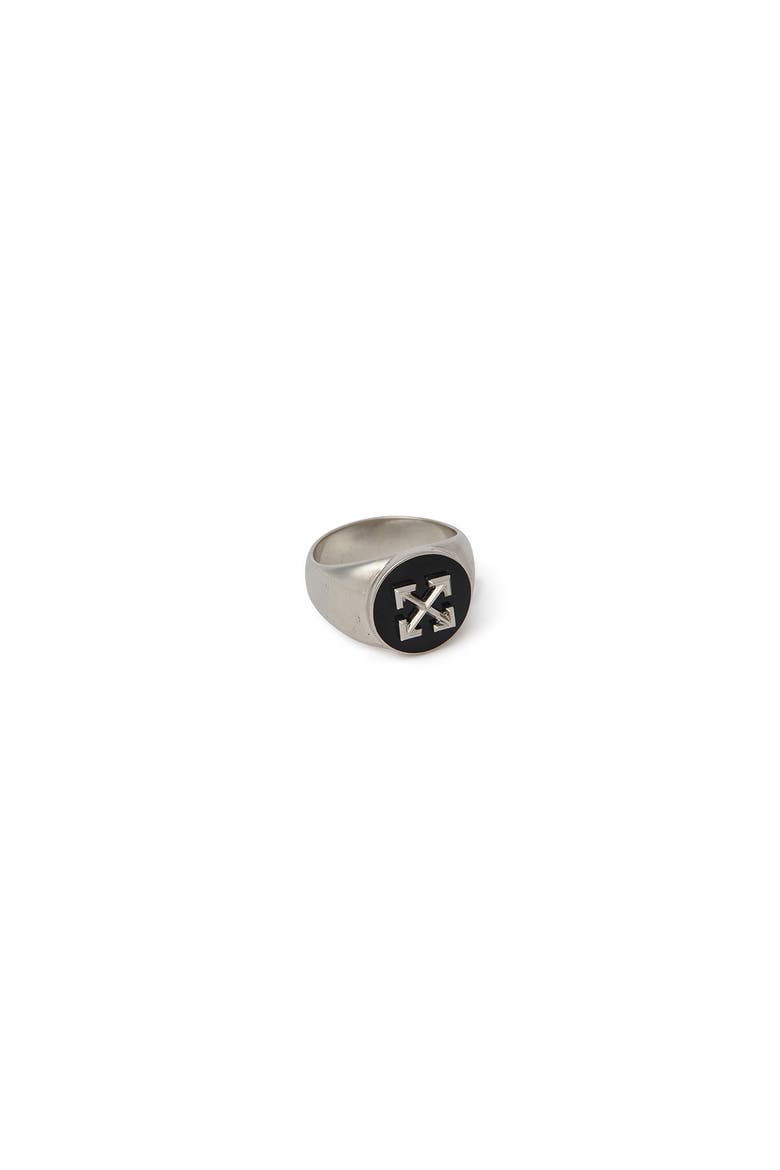 Men's Round Arrow Ring, Alternate, color, Silver