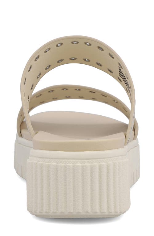 Mia Lexi Platform Slide Sandal In Seashell