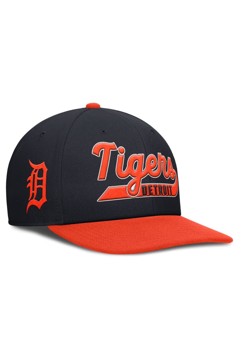 Men's Nike Navy/Orange Detroit Tigers Pro Performance Snapback Hat, Main, color, Navy
