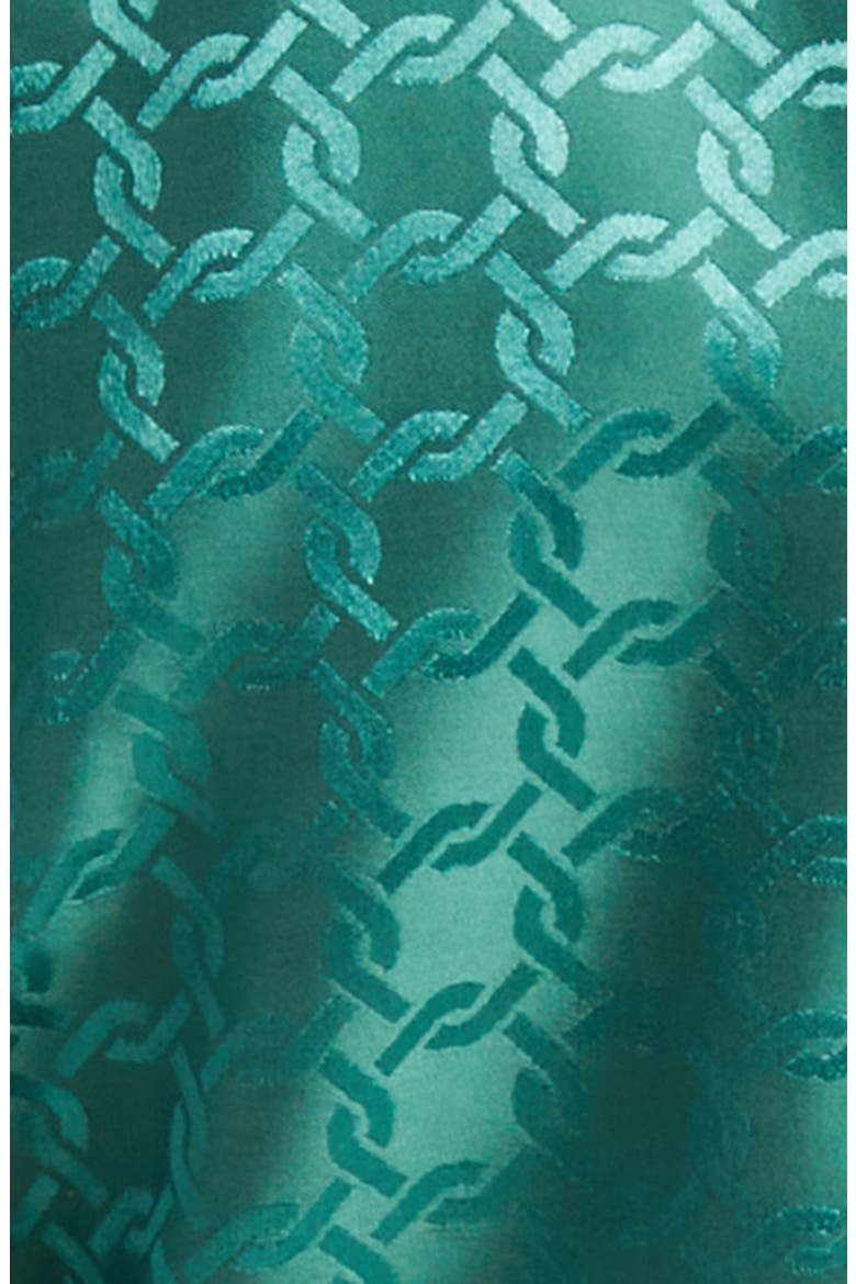 Issel Chain Print Tie Waist Jacket, Alternate, color, CLOVER
