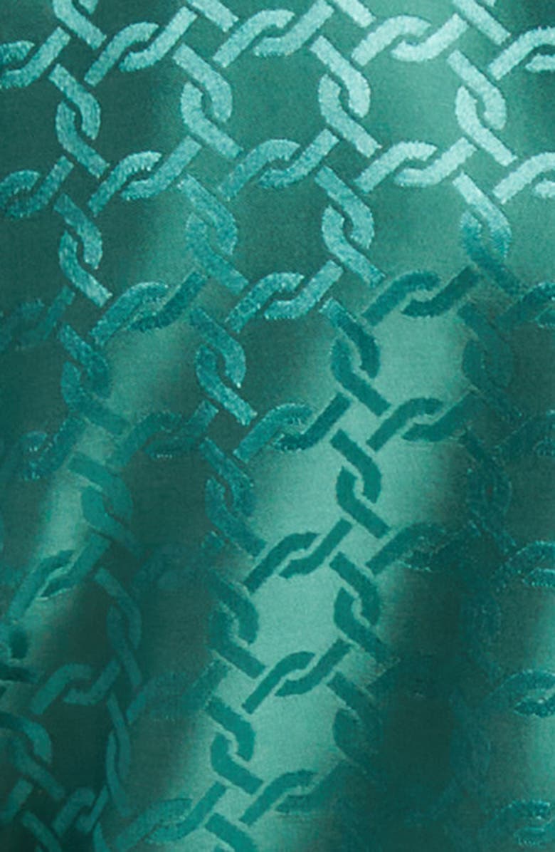 Veronica Beard Issel Chain Print Tie Waist Jacket, Alternate, color, Clover