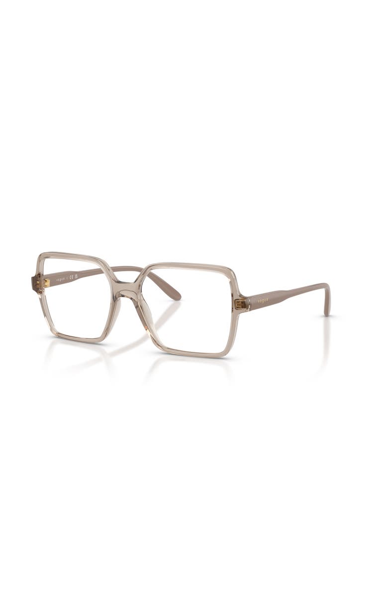 Vogue Eyewear 53mm Square optical glasses, Main, color, Brown
