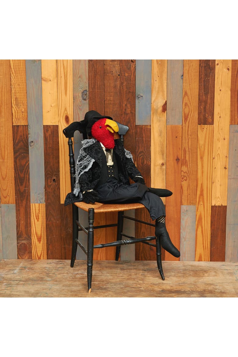 Vernon Vulture Halloween Art Doll Figurine, Alternate, color, Black