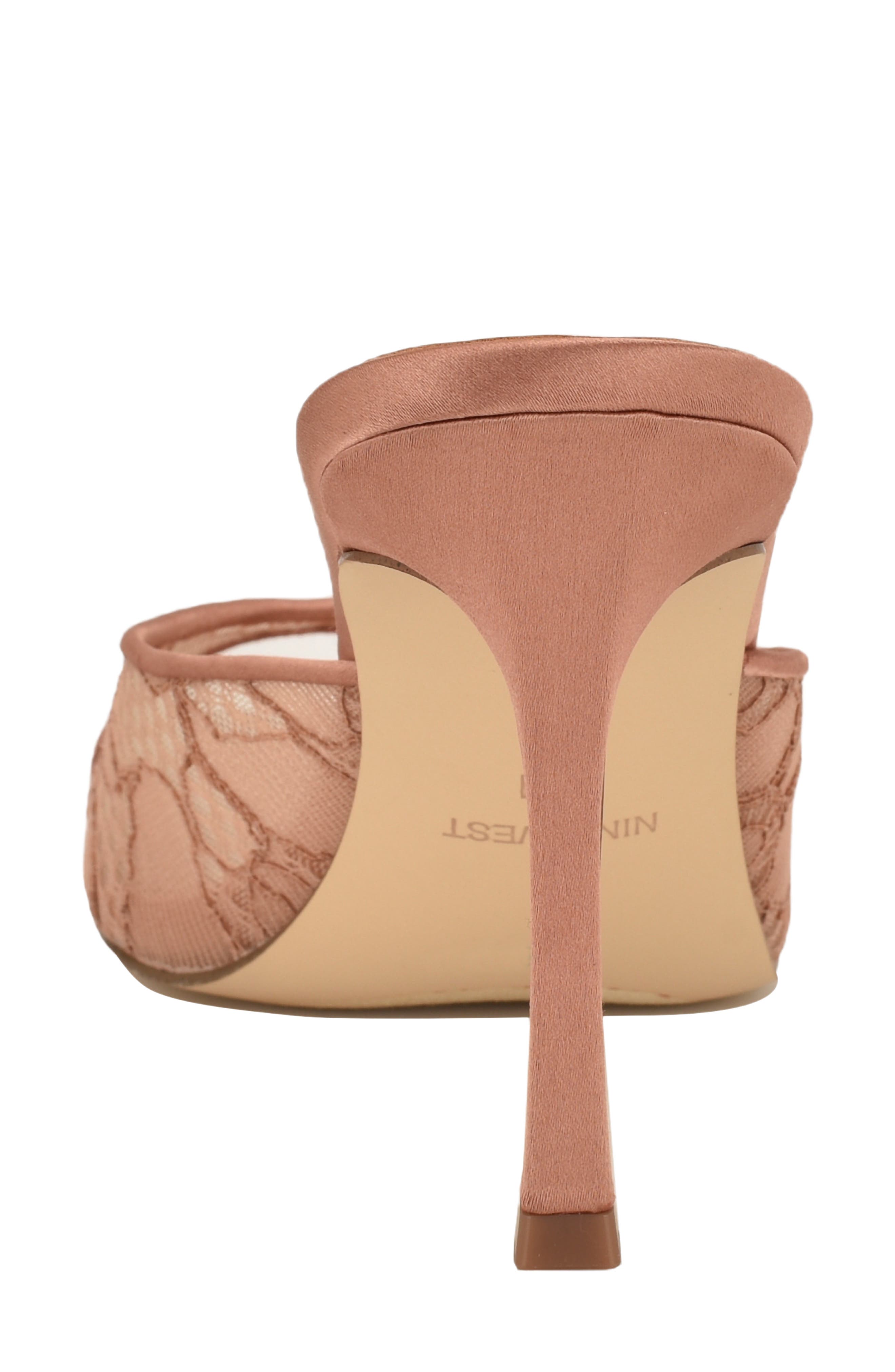 Nine West Kiscop Lace Slide Sandal, Alternate, color, Light Natural