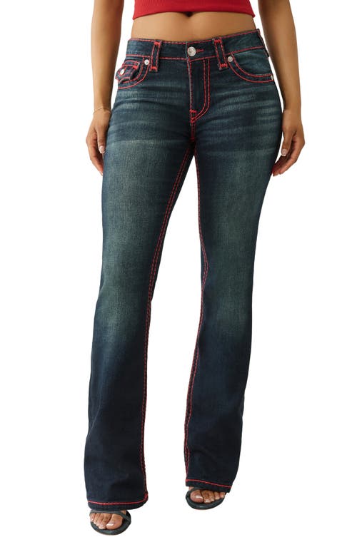 True Religion Becca Mr Boot Jeans Rhinestone Super T Flap In Blue
