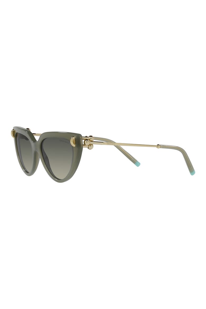 54mm Gradient Cat Eye Sunglasses, Alternate, color, OPAL GREEN