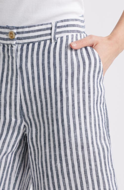CASLONR CASLON(R) EASY WAIST LINEN BERMUDA SHORTS
