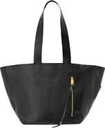 AllSaints Alba Shine Leather East/West Tote