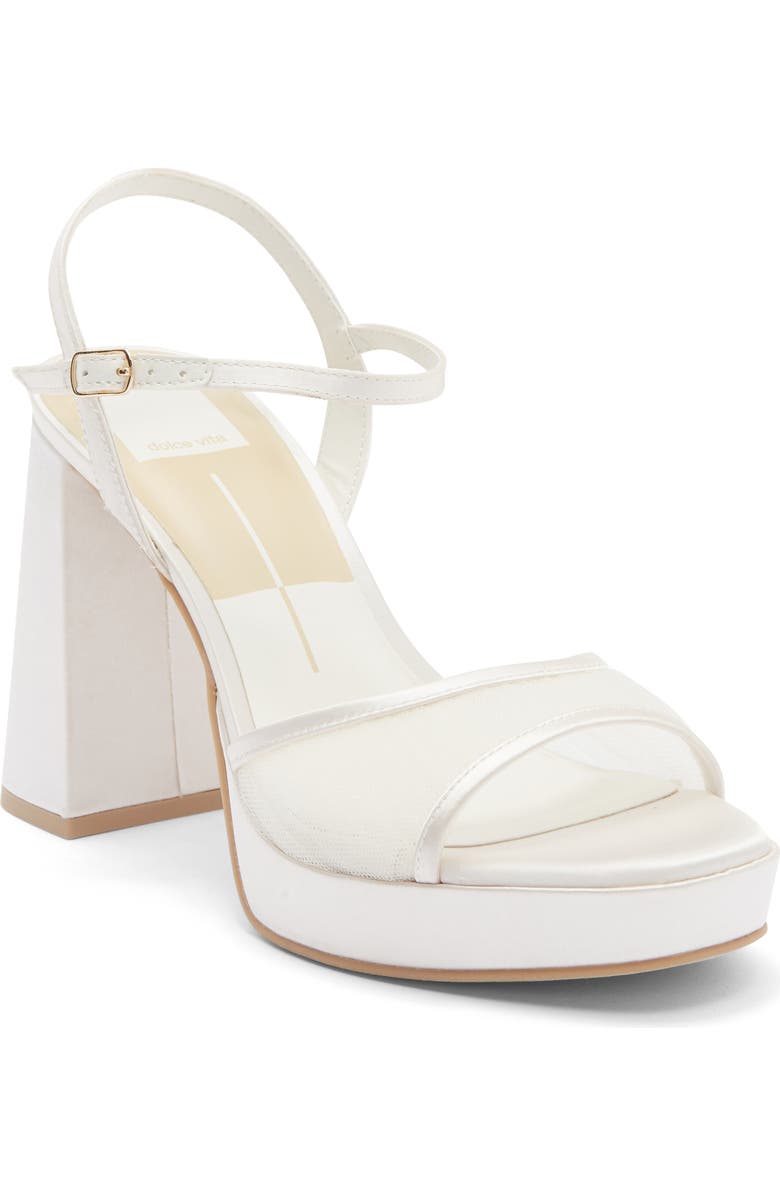 Dolce Vita Preya Platform Sandal, Main, color, Ivory Tulle