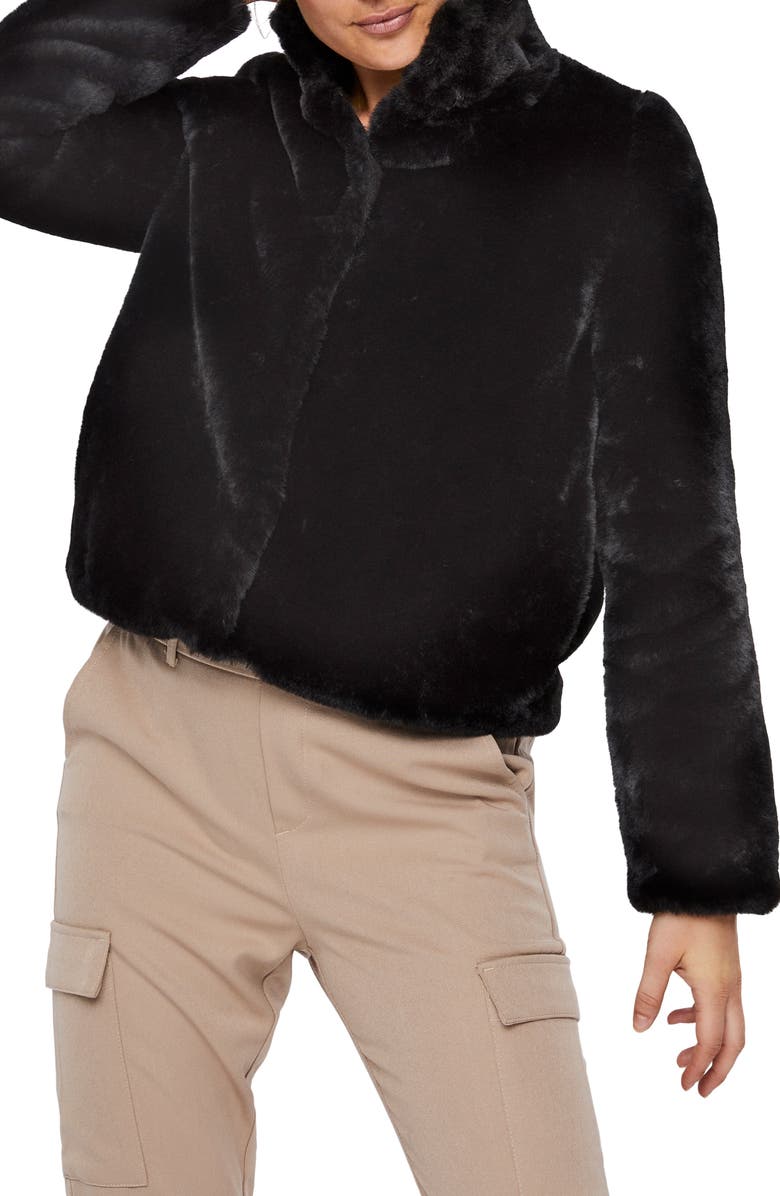 VERO MODA Thea Faux Fur Jacket, Main, color,