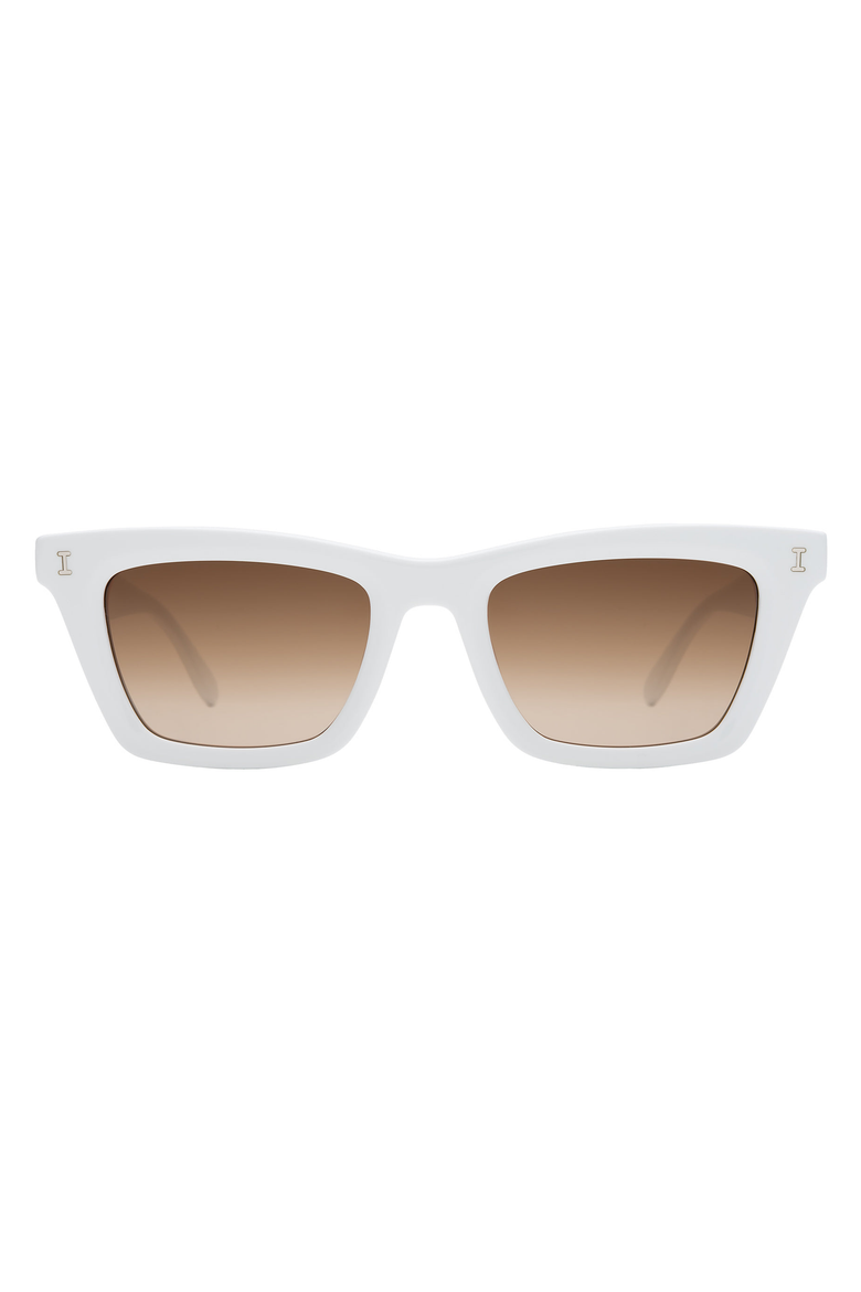 Portugal Sunglasses, Main, color, White / Brown