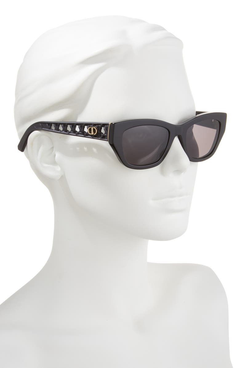DIOR VeryDior S2I Butterfly Sunglasses, Alternate, color, Shiny Black / Smoke