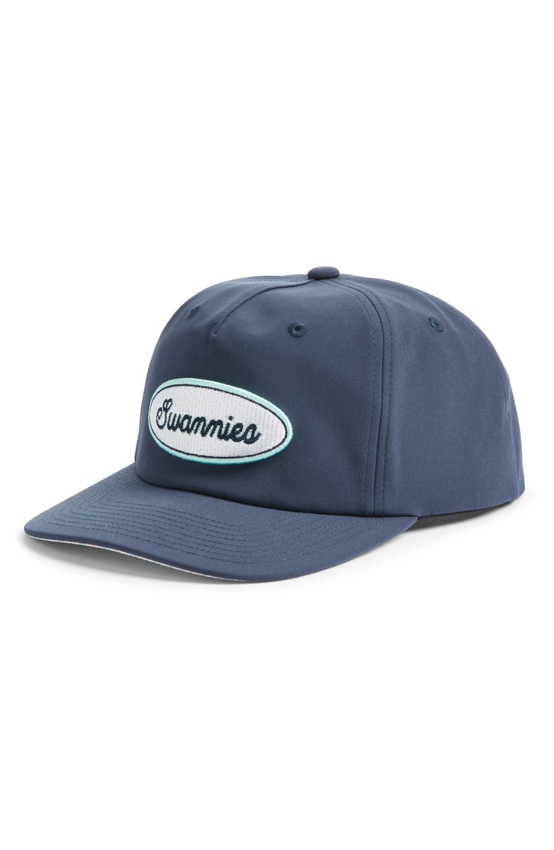 Swannies Bloom Snapback Baseball Cap, Main, color, Navy