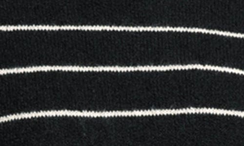 Weekend Los Angeles Kisha Striped Crewneck Sweater In Black Ivory Stripe In Black Ivory Stripe