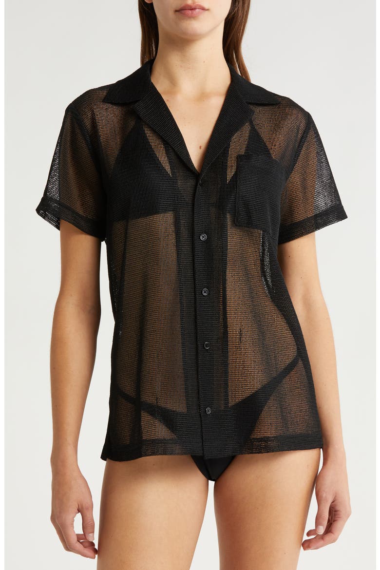 The Dahlia Cover-Up Top, Alternate, color, BLACKOUT