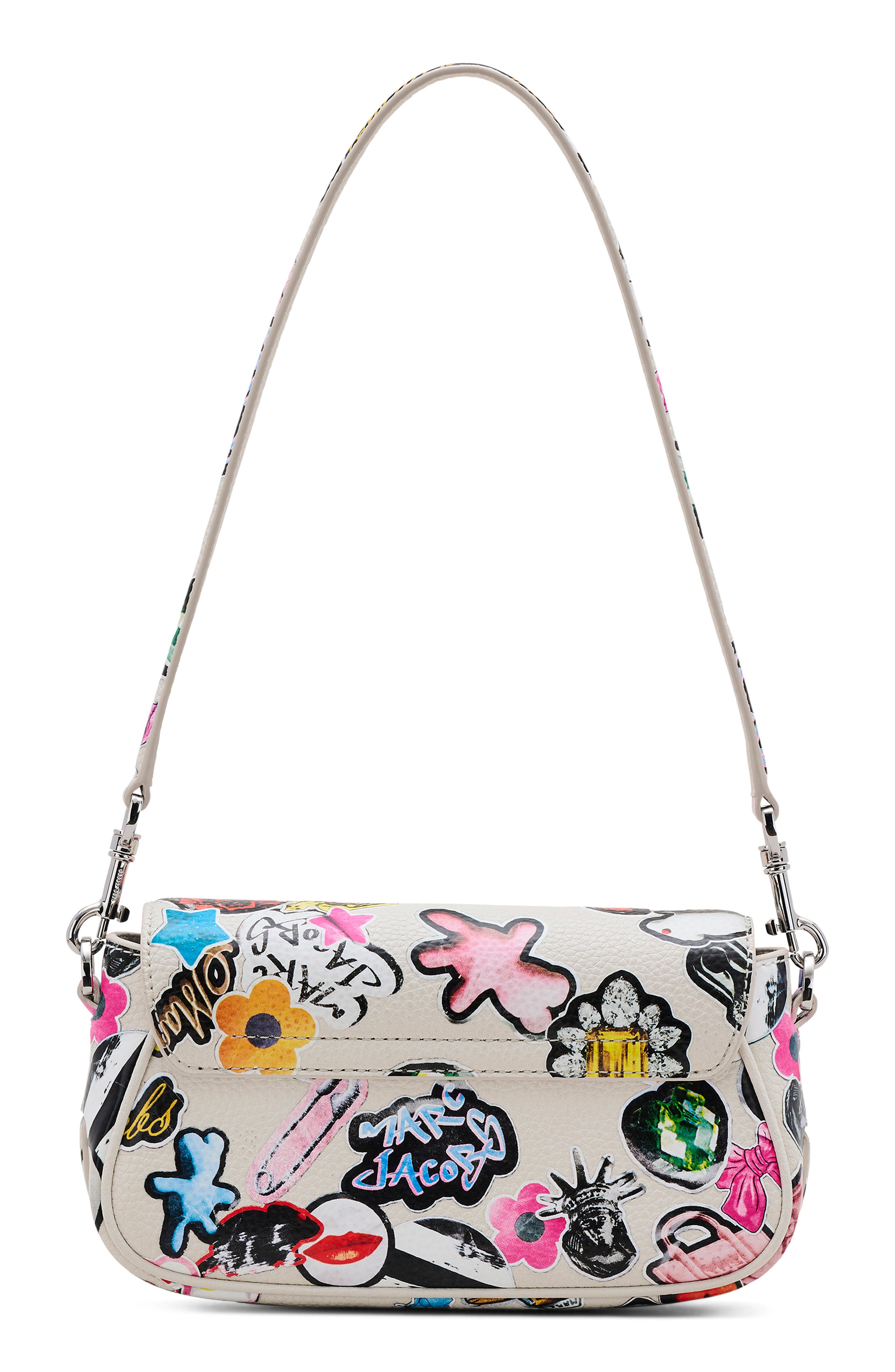 Marc Jacobs The Clover Sticker Shoulder Bag, Alternate, color, 