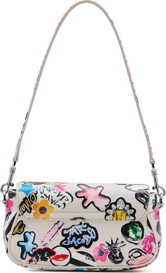 MARC JACOBS The Sticker Clover ショルダーバッグ Marc Jacobs The Sticker Clover Shoulder Bag, White Multi