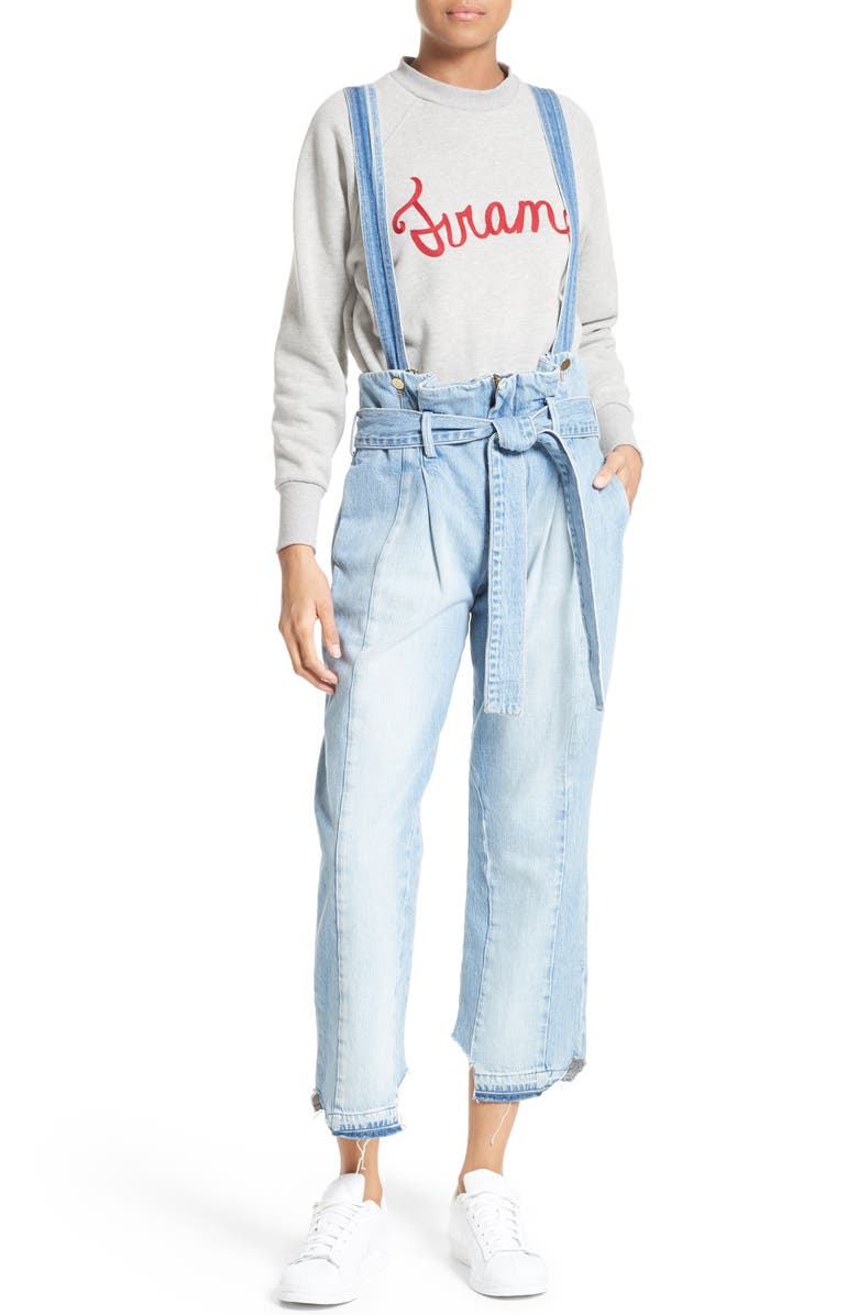 FRAME Nouveau Le Mix Overalls, Alternate, color, 