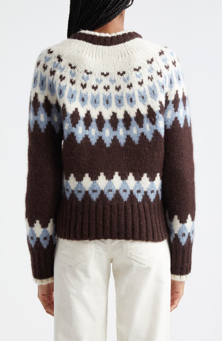 Veronica Beard Christina Fair Isle Cardigan, Alternate, color,