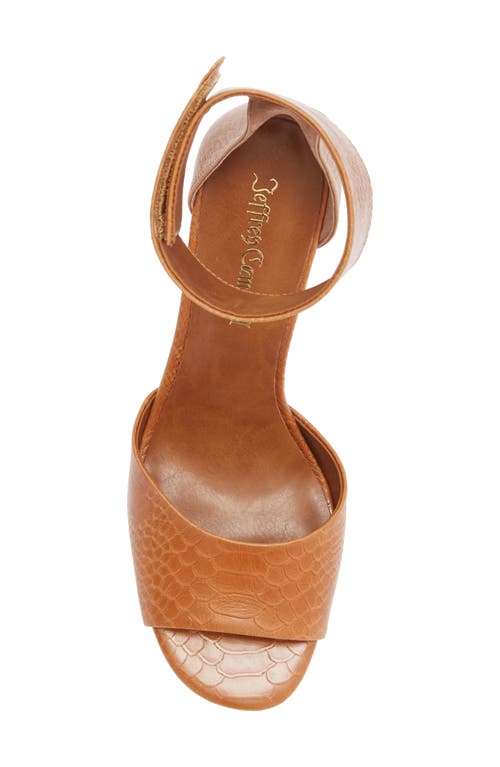 Jeffrey Campbell La Vida Ankle Strap Sandal In Brown