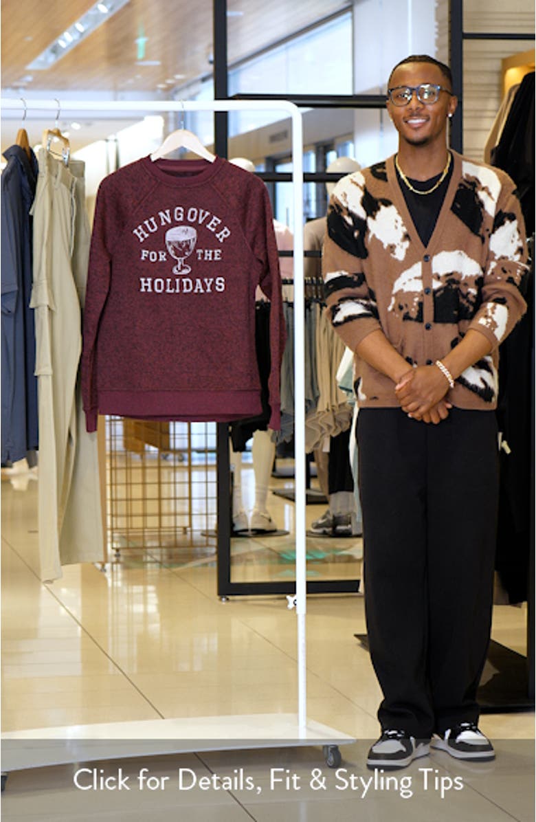 Hungover for the Holidays Sweatshirt, sales video thumbnail