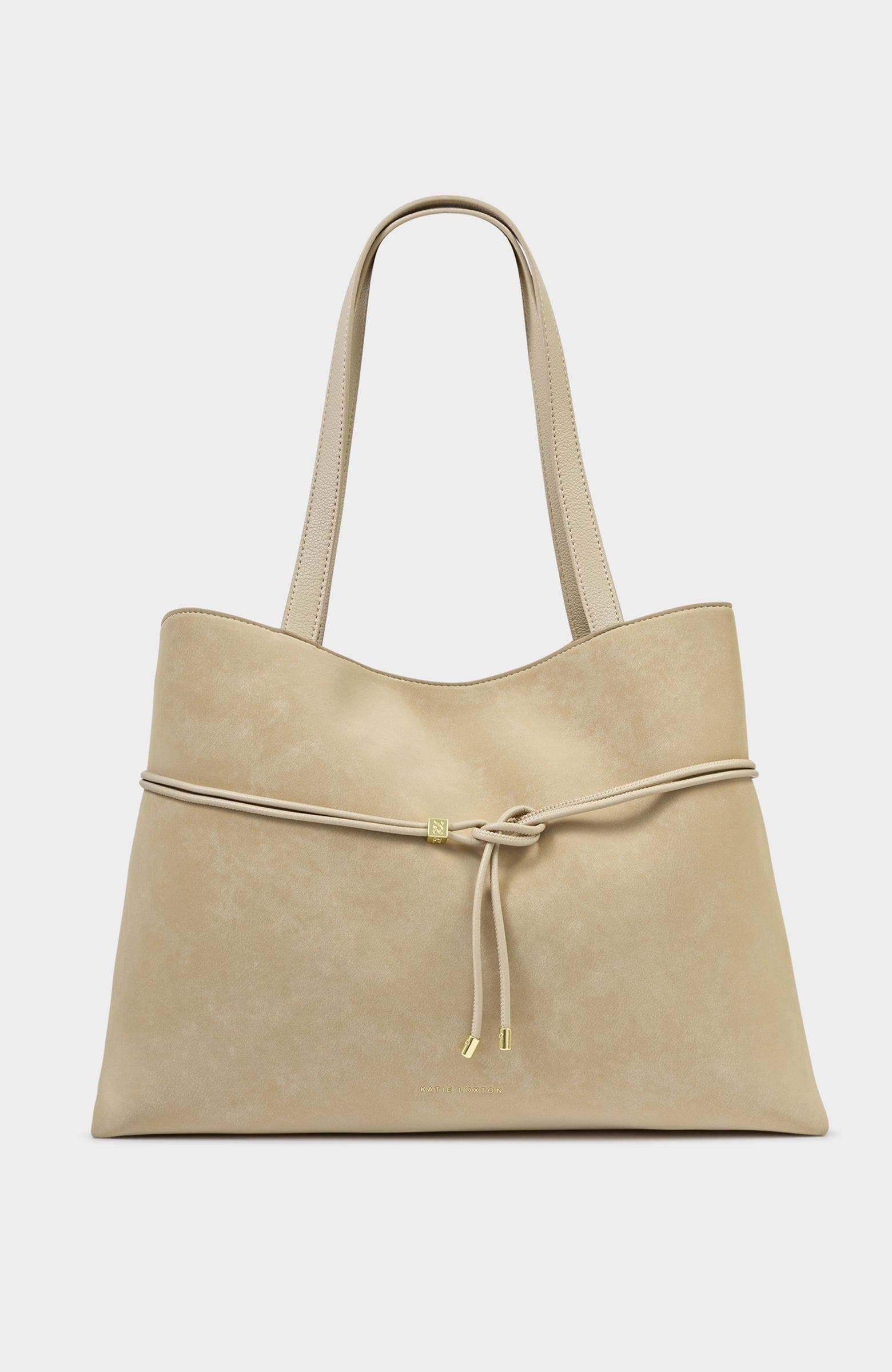 Katie Loxton Lori Tote Bag, Main, color, Desert Sand Suedette