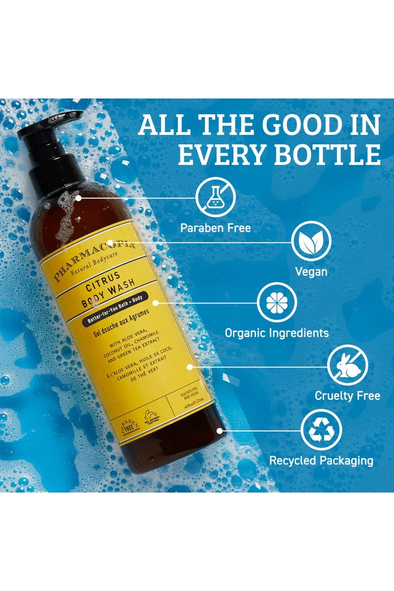 Citrus Body Wash - Energizing Aromatherapy, Alternate, color, White
