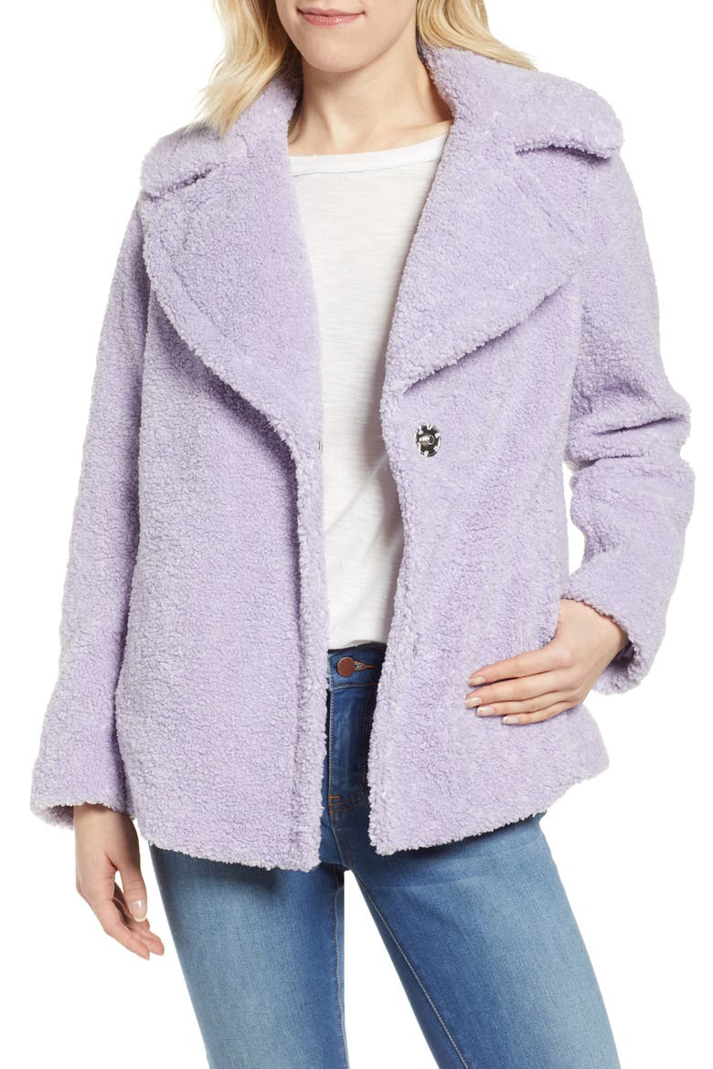 Teddy Bear Coat, Main, color, LILAC