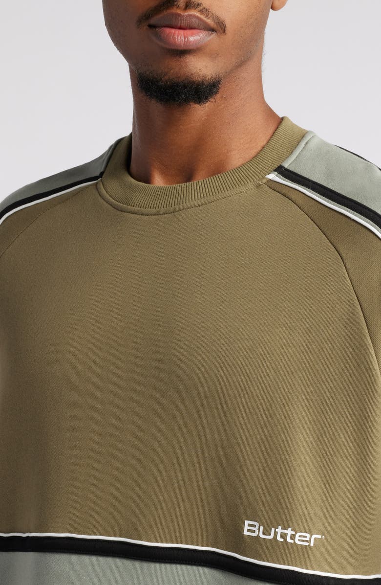 Butter Goods Division Colorblock Sweatshirt, Alternate, color, 