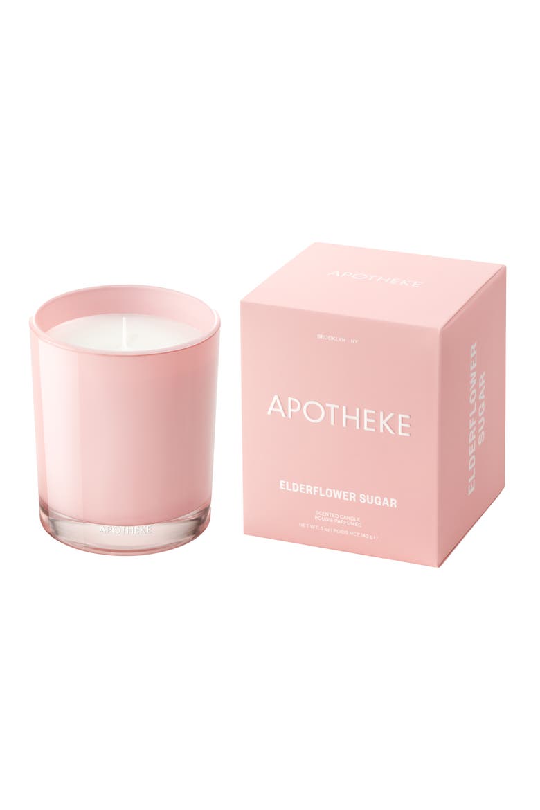 Elderflower Sugar Petite Scented Candle, Main, color, NO COLOR