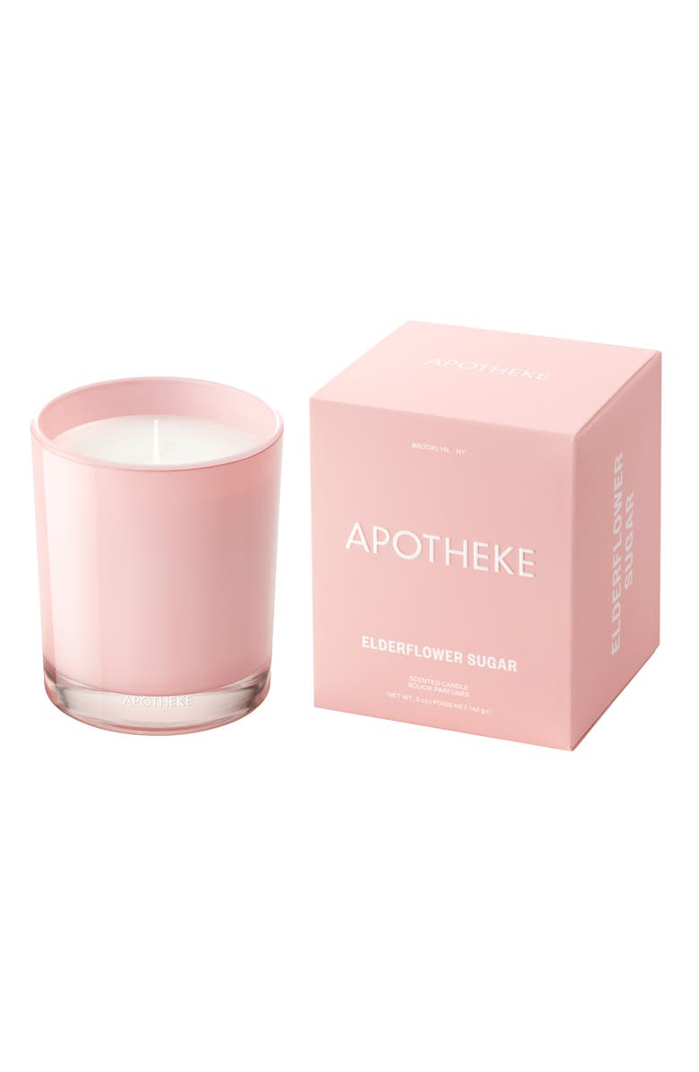 APOTHEKE Elderflower Sugar Petite Scented Candle, Main, color, 