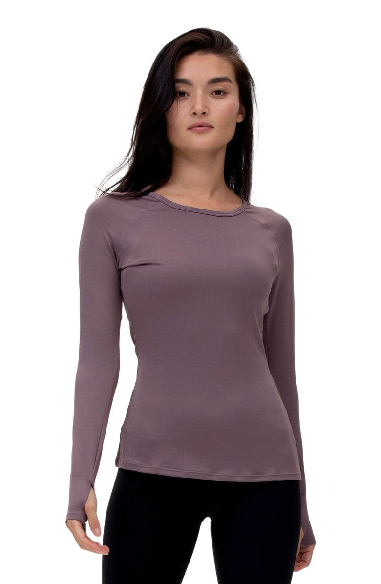Rebody Active Citizen Compression Long Sleeve Top, Main, color, Stone Purple