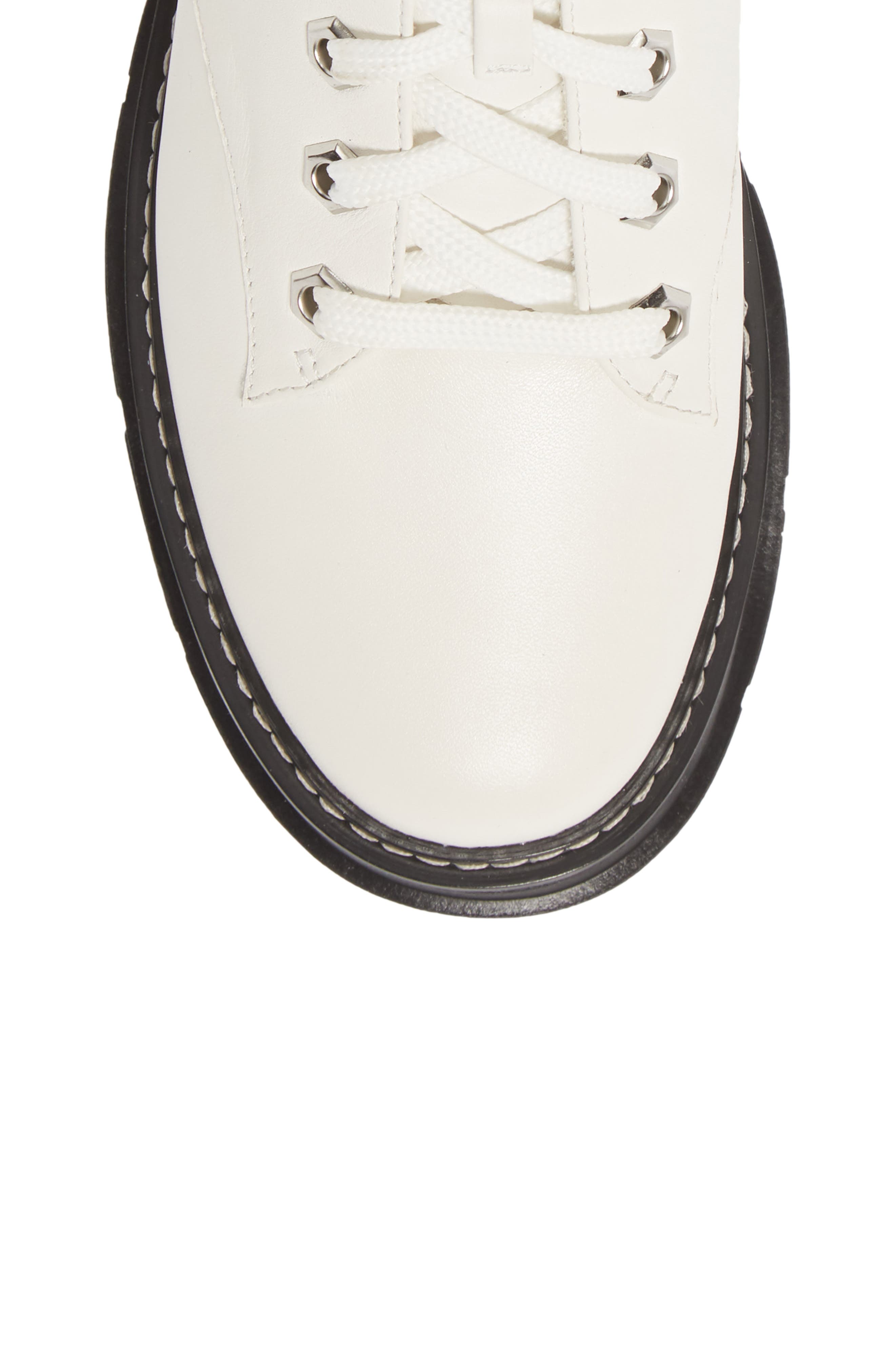 Linea Paolo Bolton High Top Sneaker, Alternate, color, Wht/Blk