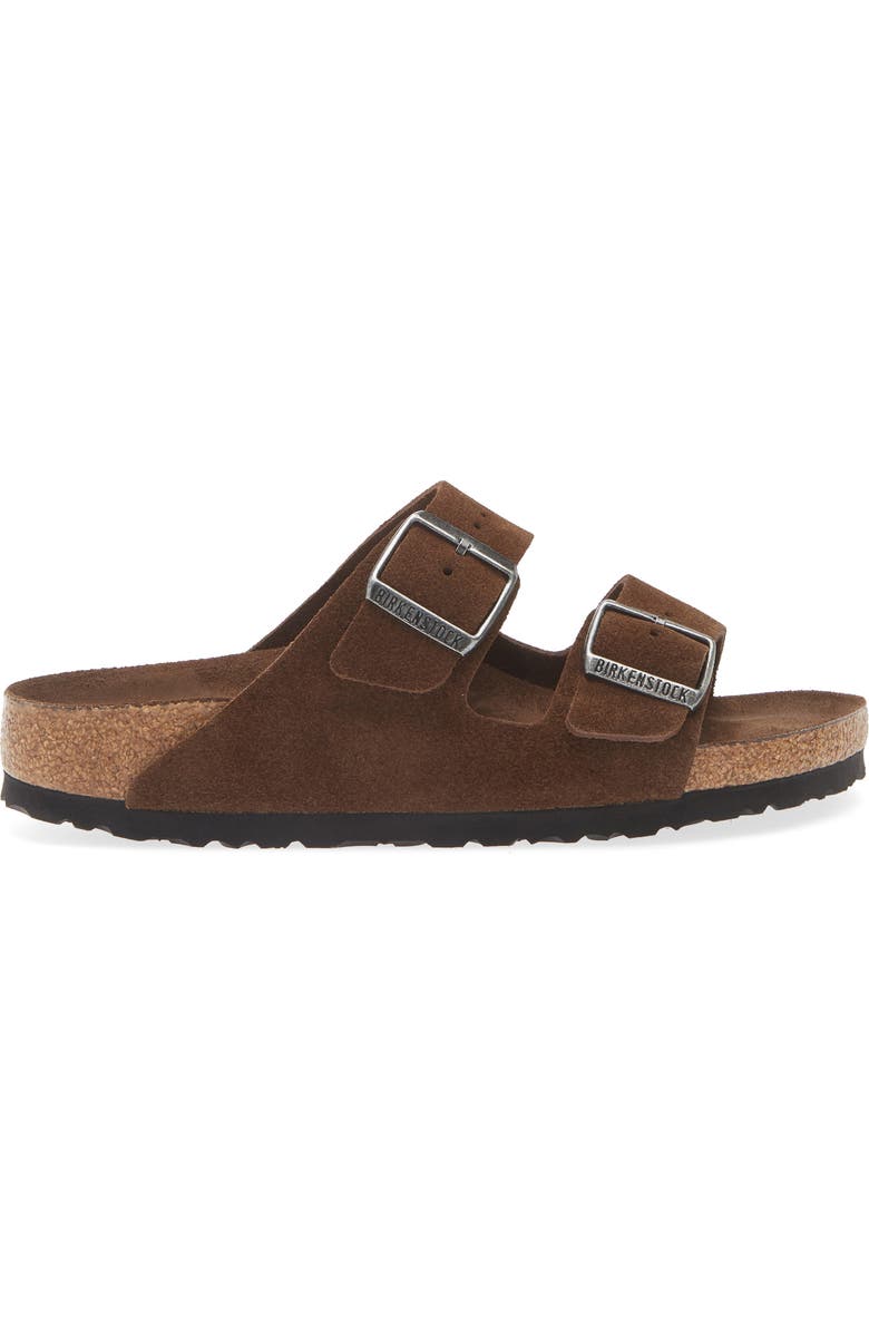 Birkenstock Arizona Soft Footbed Slide Sandal, Alternate, color, Carafe Suede