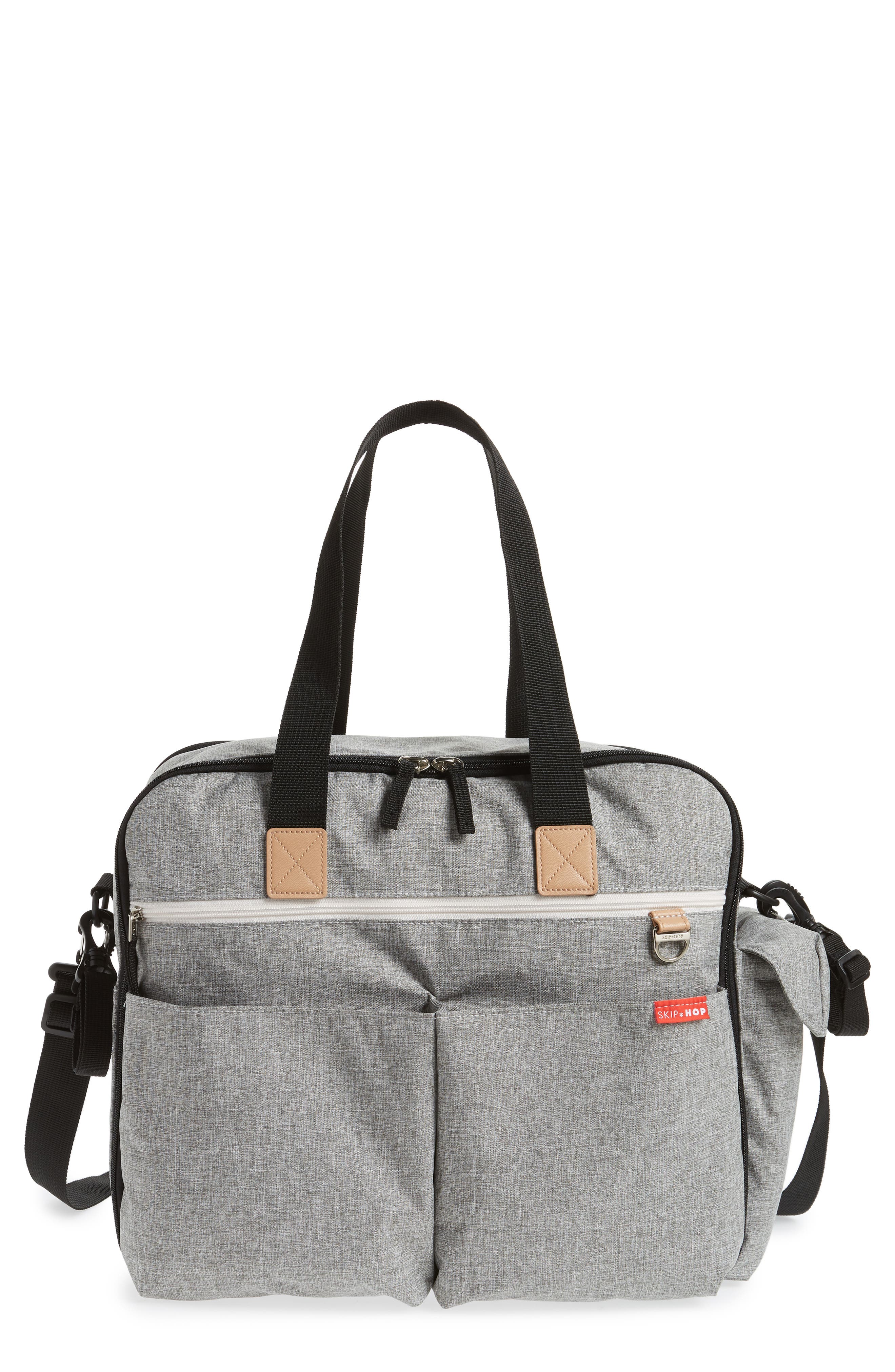 Skip Hop Duo Weekend Diaper Bag, Main, color, Grey