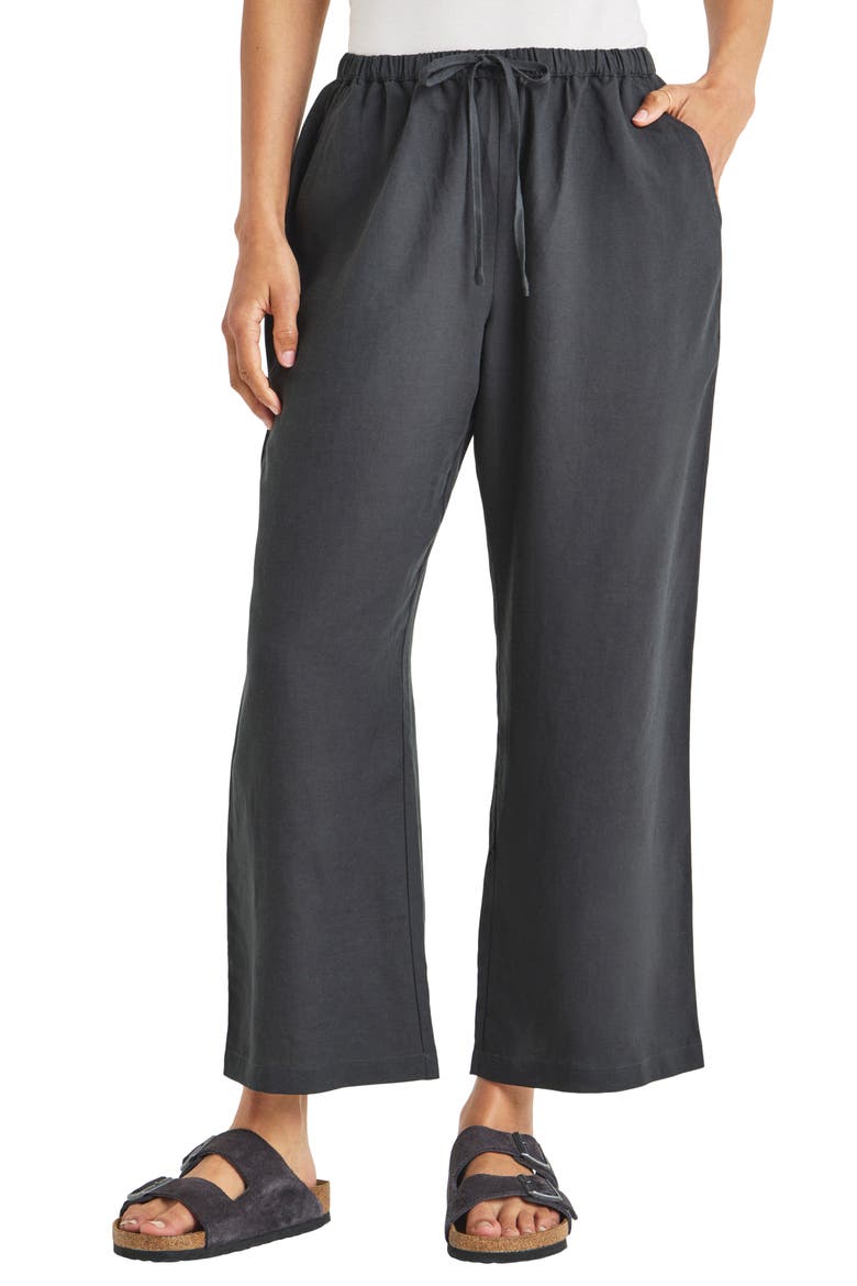 Dawson Linen Blend Drawstring Pants, Main, color, LEAD