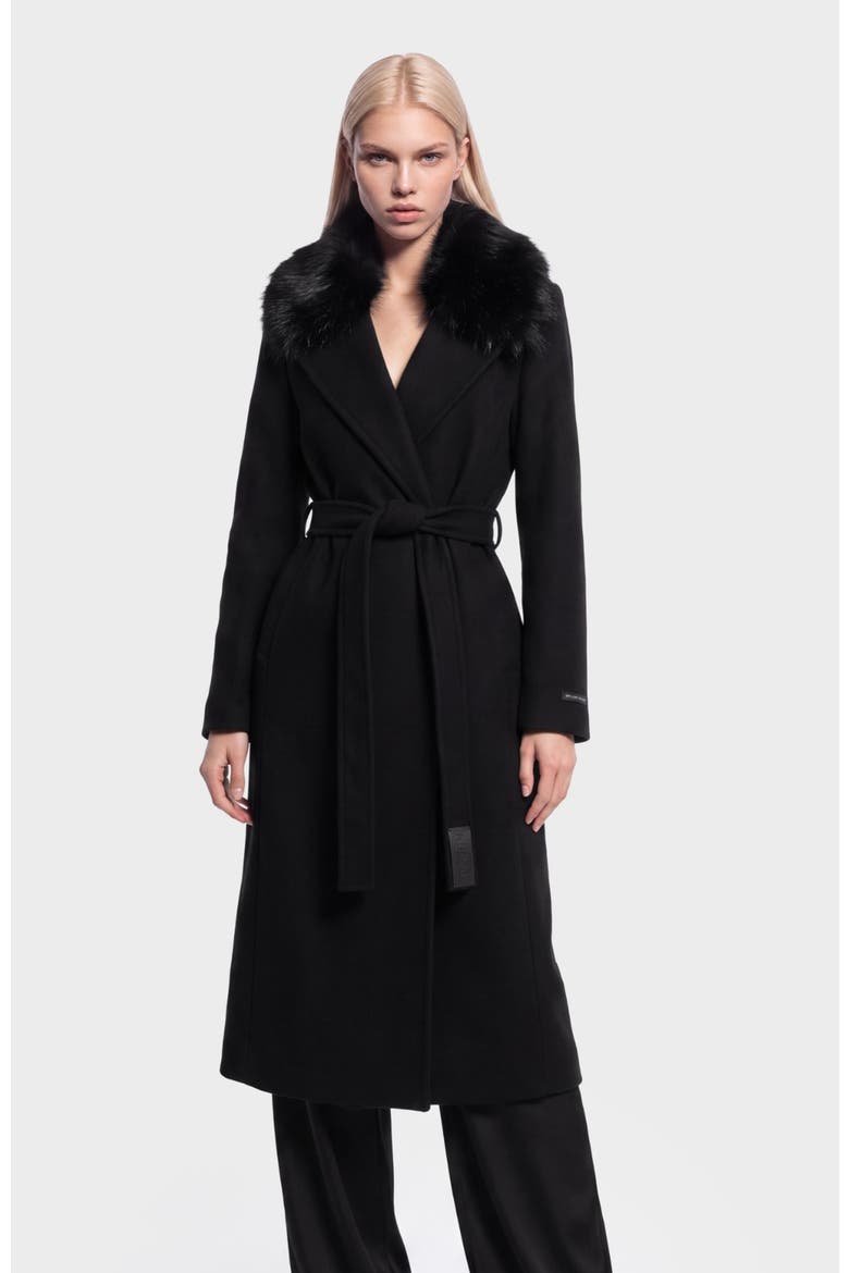Mel Tailored Wool Coat, Main, color, Black