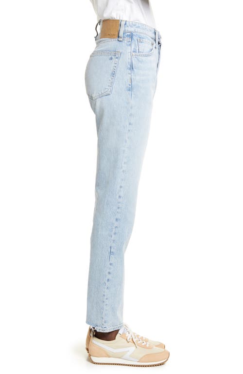 Rag & Bone Maya Frayed High Waist Slim Straight Leg Jeans