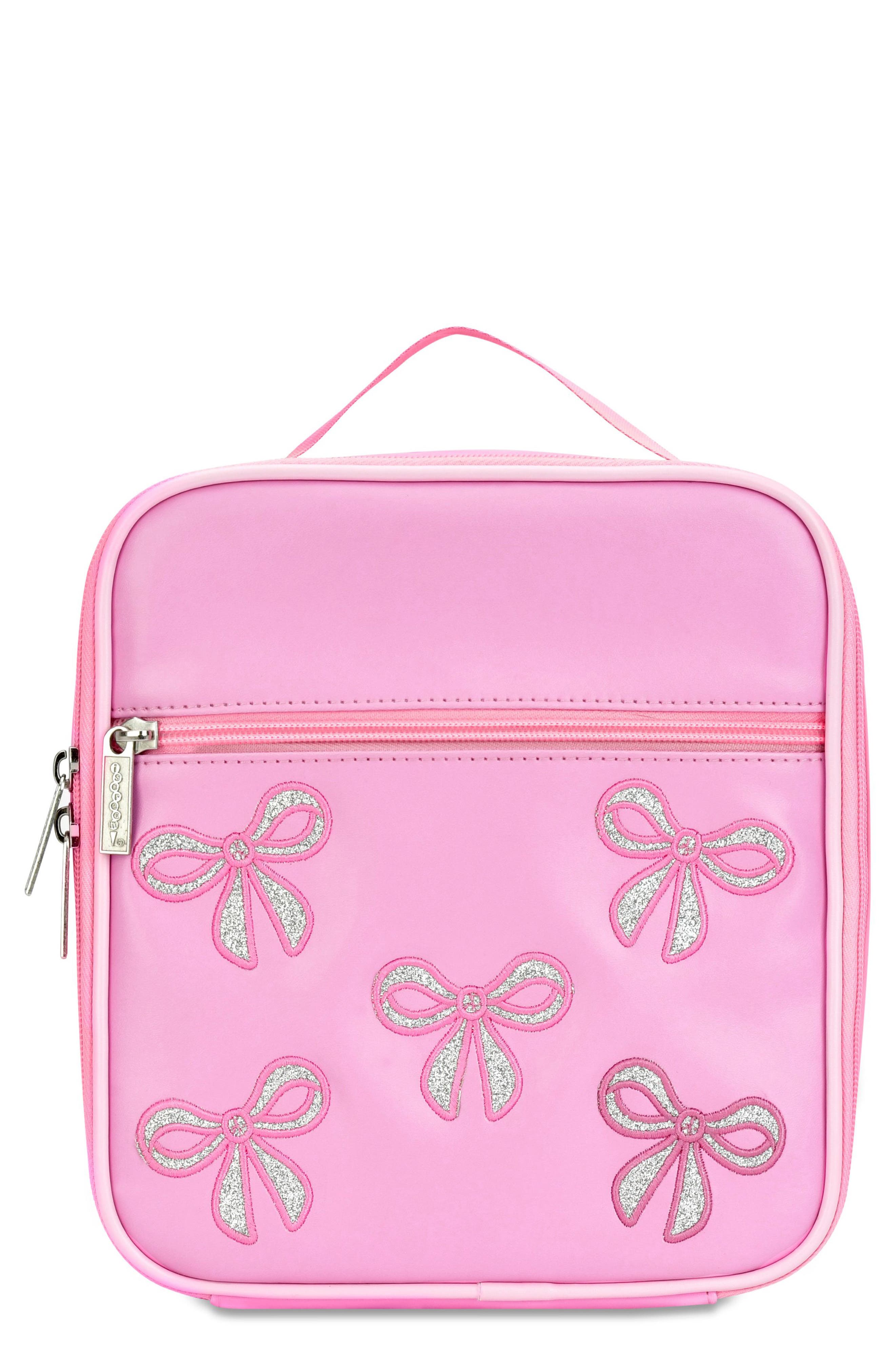 Iscream Kids' Glitter Bows Lunchbox, Main, color, Pink
