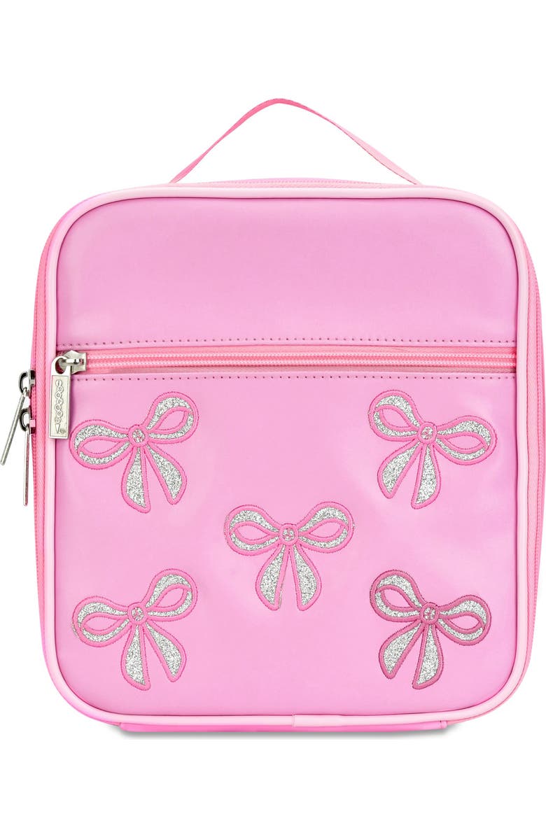 Iscream Kids' Glitter Bows Lunchbox, Main, color, Pink