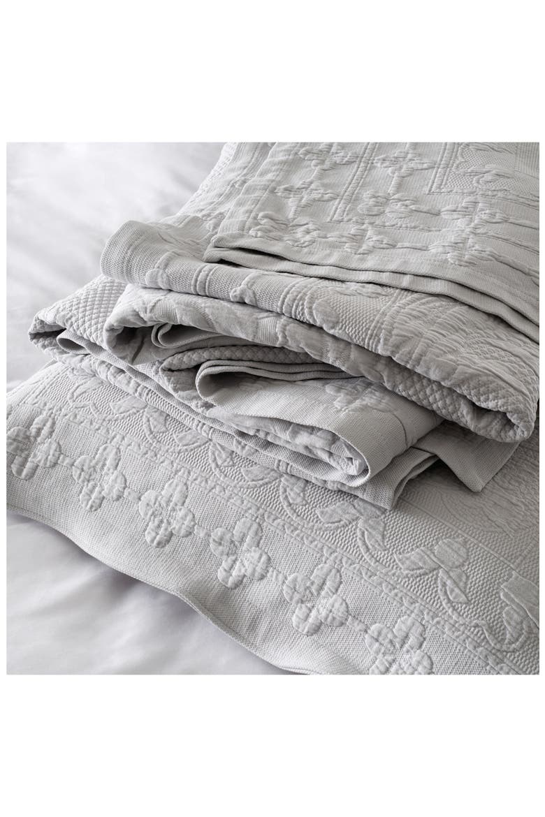 Vintage Etienne Bedspread, Main, color, GREY
