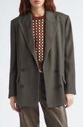 Golden Goose Journey Double Breasted Pinstripe Blazer