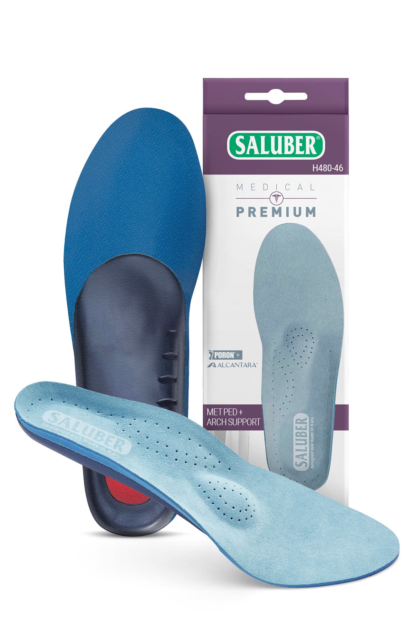 Premium Full Length Orthotic Insole, Main, color, BLUE