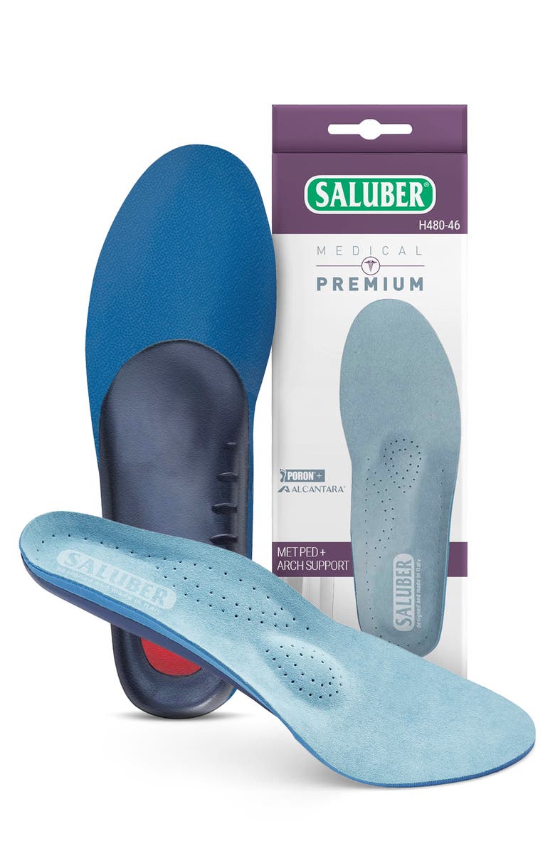 Saluber Premium Full Length Orthotic Insole, Main, color, Blue