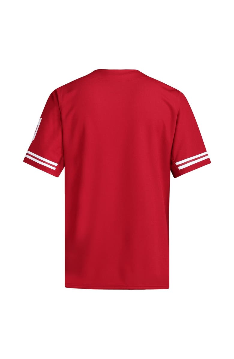 adidas Men's adidas  Crimson Indiana Hoosiers Replica Baseball Jersey, Alternate, color, 