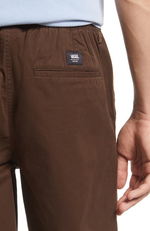 Vans Range Relaxed Fit Stretch Cotton Pants In Brown