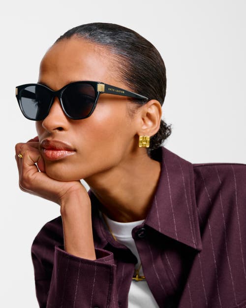 Katie Loxton Sydney Cat-eye Sunglasses In Black