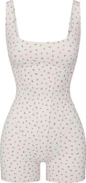 NikeSKIMS Matte Floral Corset Bodysuit