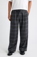 KROST Relaxed Plaid Drawstring Pants